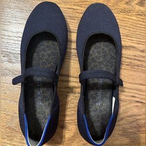 Rothy’s the Square Mary Jane in NAVY 6.5